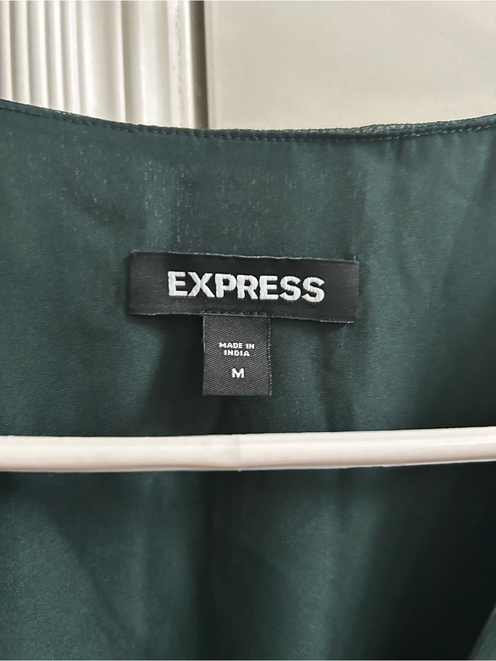 Express green mini sheer sleeve dress - Picture 2 of 9